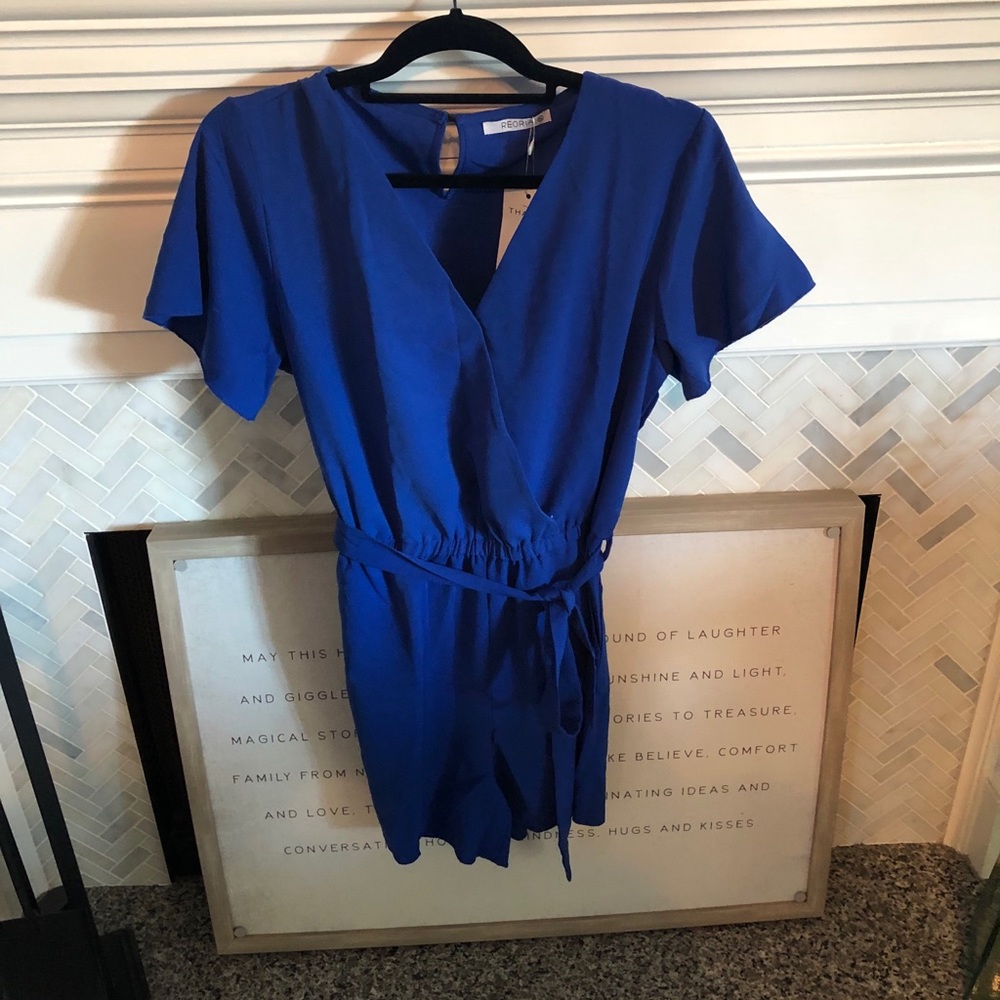 Electric blue romper